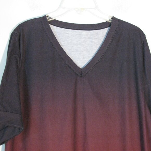 * 2/$15 Men's Unbranded Casual Shirt Large Brown Orange Fall Colors - Picture 2 of 3